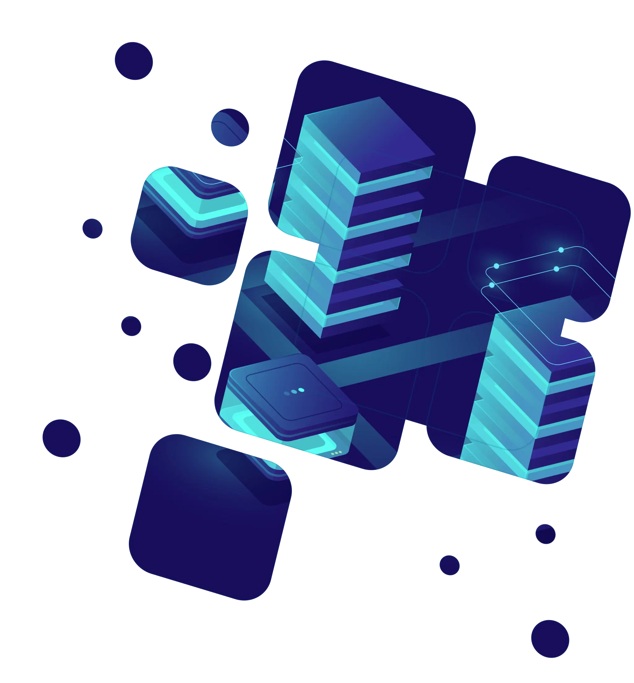 3D technology illustration